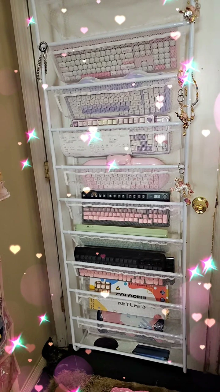 Shoe Rack Turned Keyboard Storage