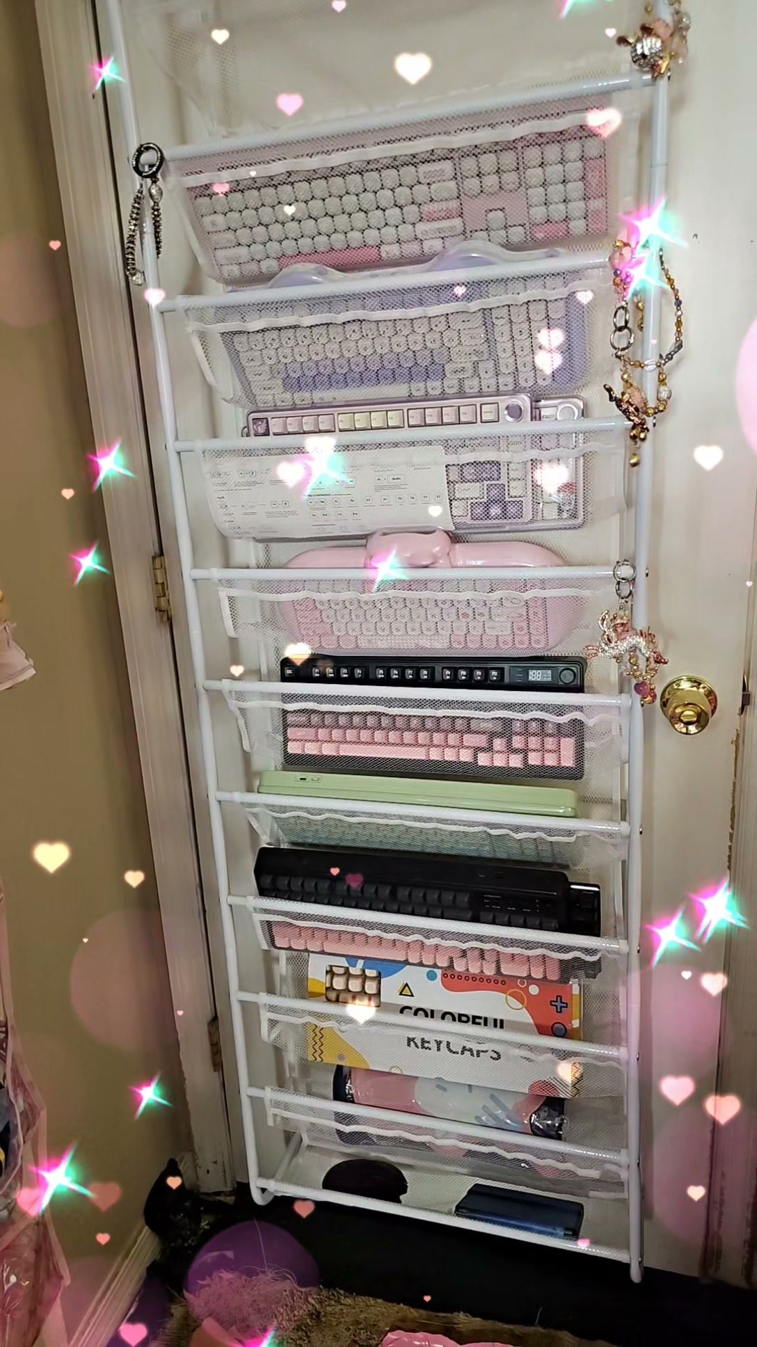 Shoe Rack Turned Keyboard Storage